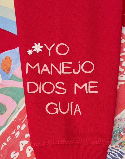 Sudadera "Yo manejo, Dios me guía"